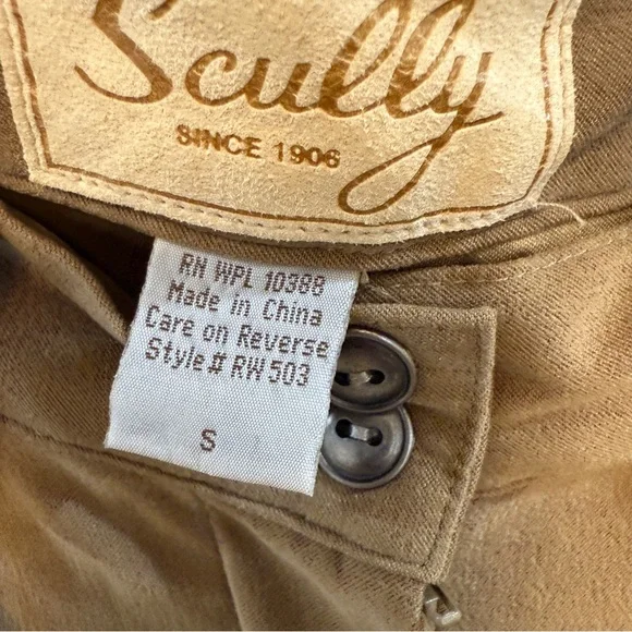 SCULLY | vintage brown faux suede palazzo pant - Picture 4 of 7